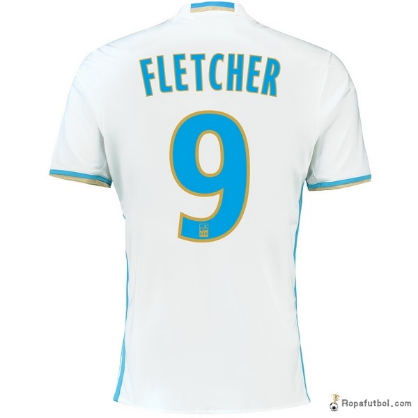 Camiseta Marsella Replica Primera Ropa Fletcher 2016/17 Blanco